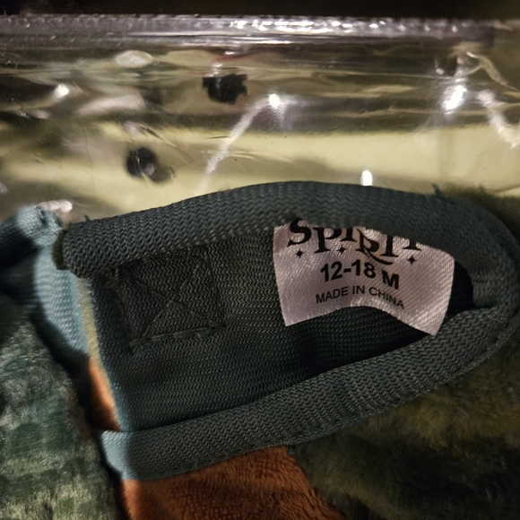 Spirit Dino Infant Costume - Green and Brown - Picture 3 of 3